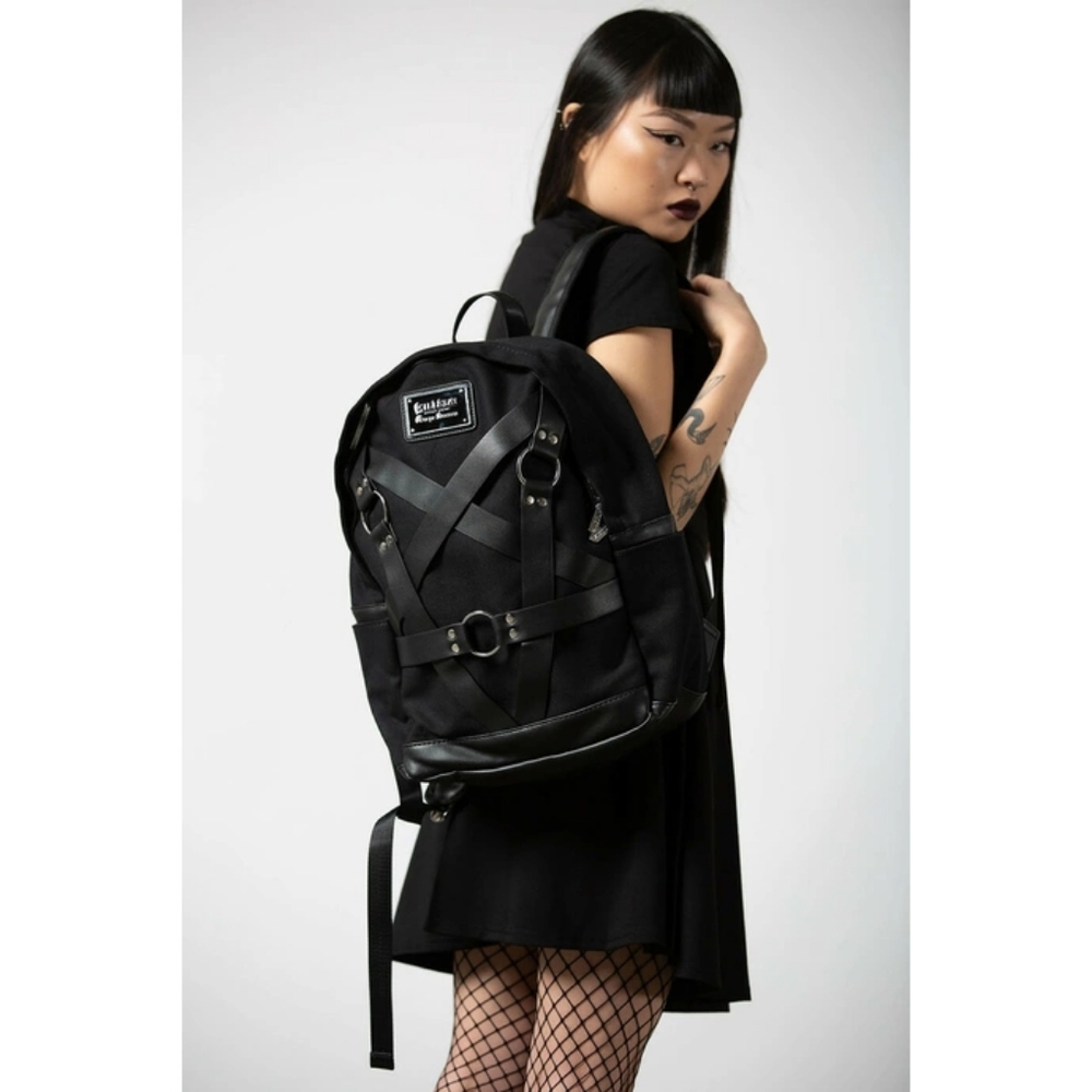 Nwt Killstar Allstar strap backpack Bondage Black